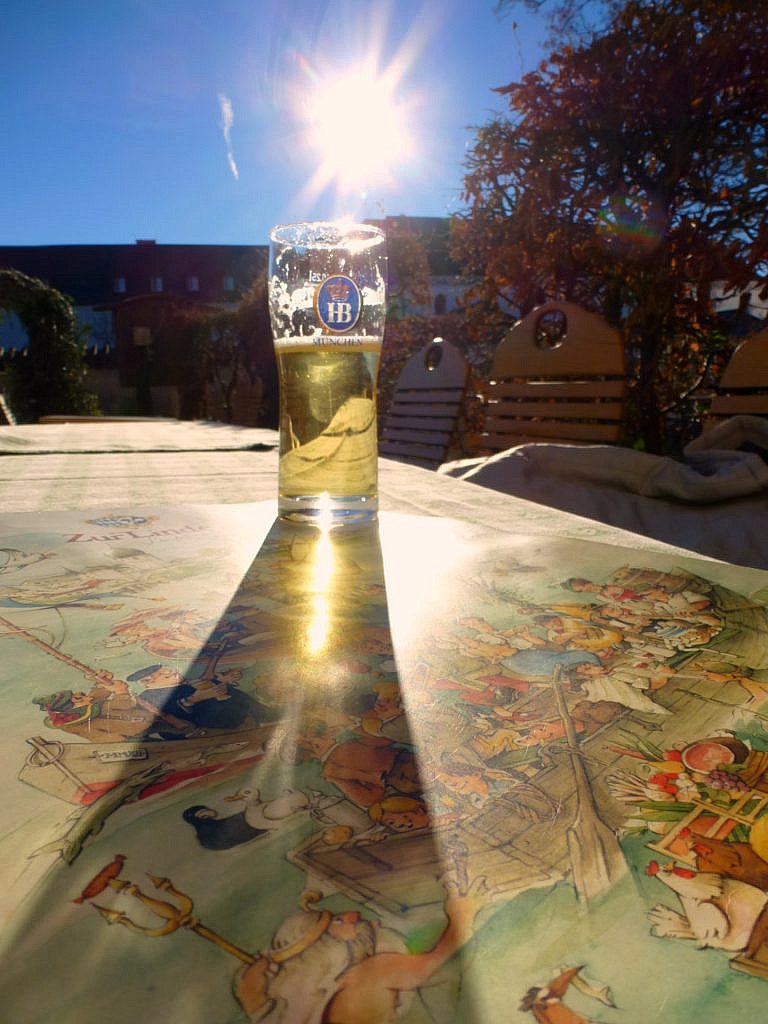 Radler in der Wintersonne