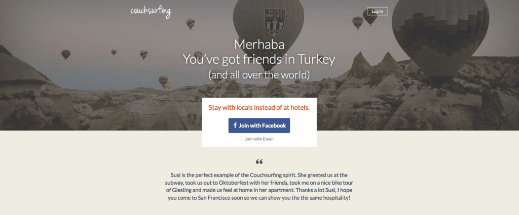 Couchsurfing