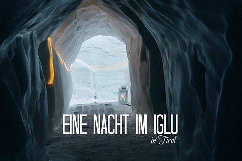 Iglu Übernachtung in den Alpen - Schneedorf Hochötz