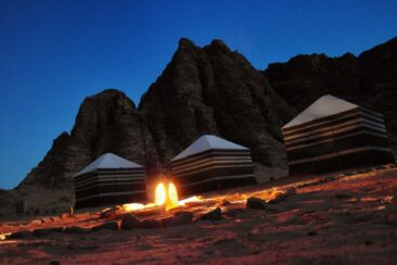 Besondere Unterkünfte in Jordanien - Wadi Rum Sky Camp