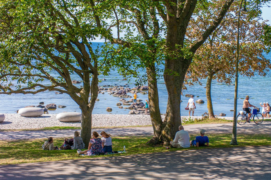 Strandpromenade in Visby