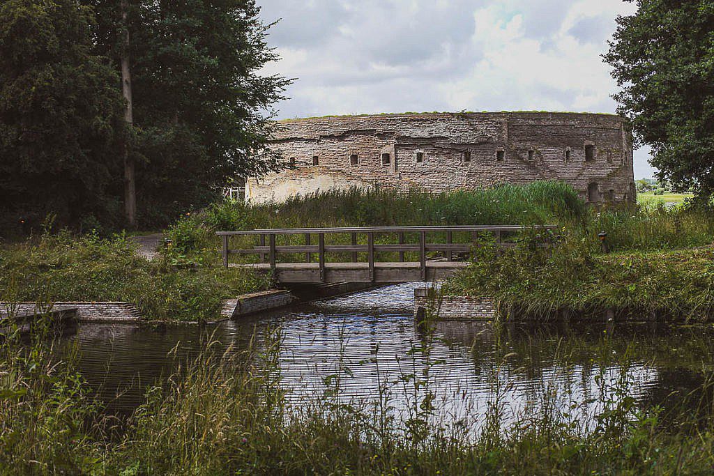 Floß bei Fort Uitermeer