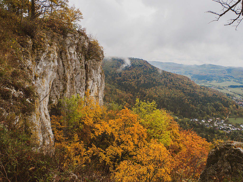 Traufgang Felsenmeersteig Schwäbische Alb