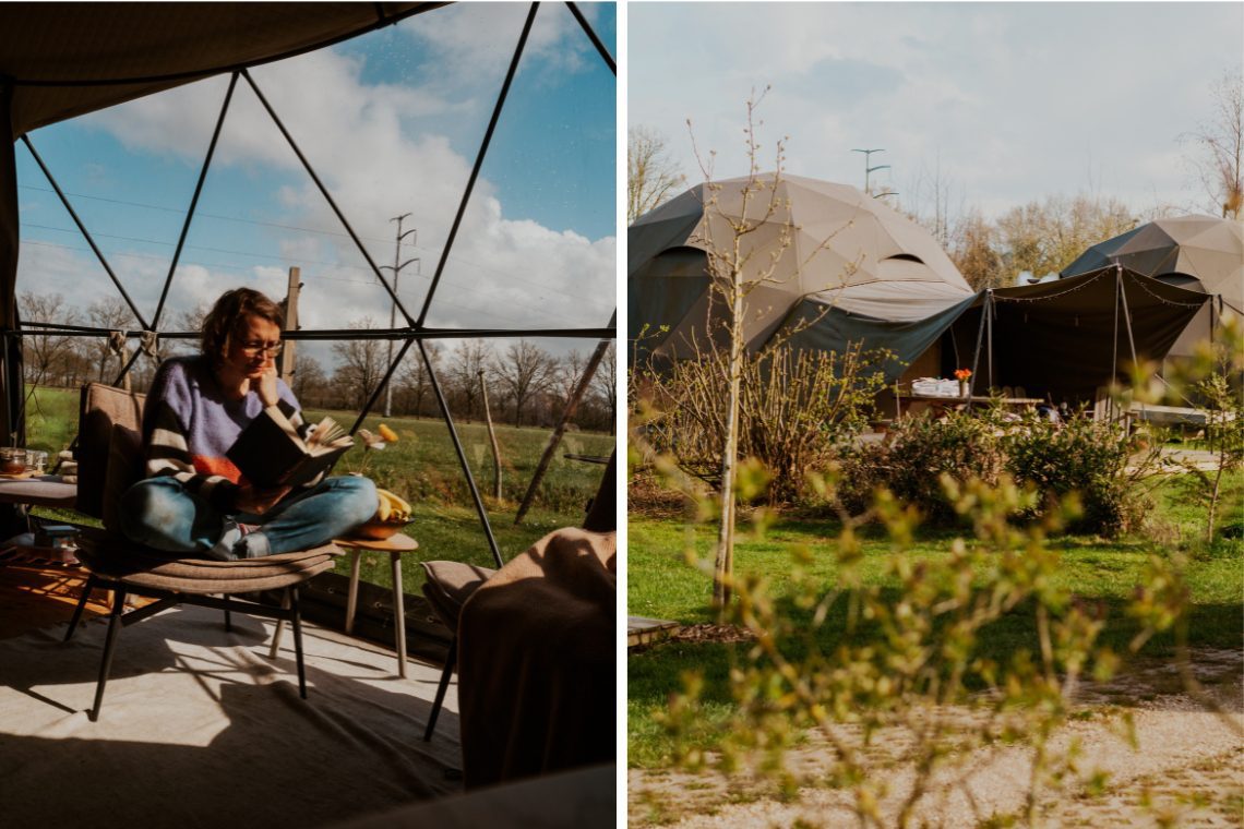 Nordic Dome bei Oetdoor Glamping in den Niederlanden