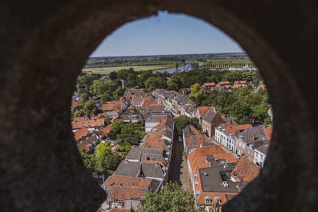 Schönster Blick über Doesburg vom Kirchturm aus
