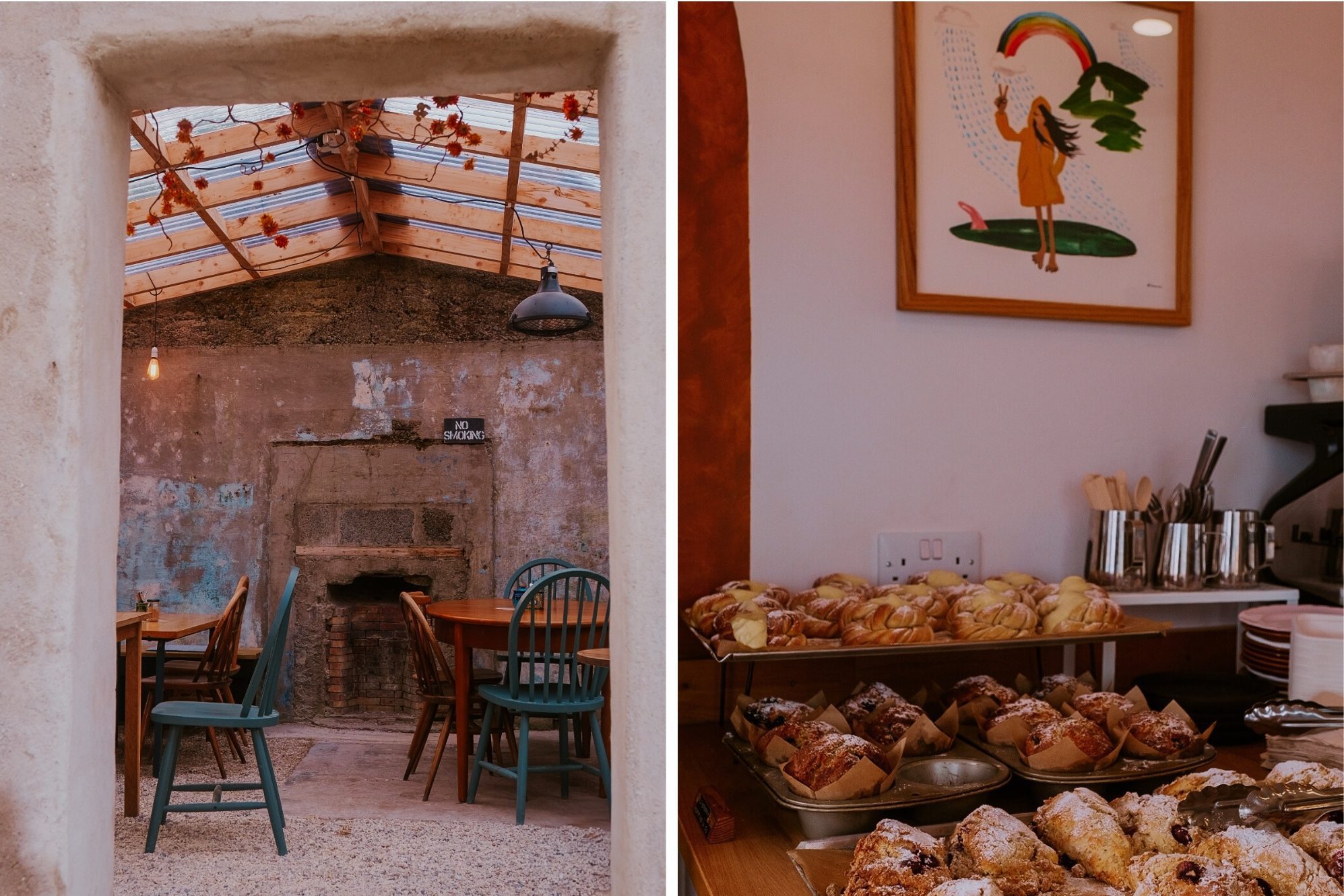Das Lean to Coffee zählt zu den schönsten Cafés in Schottland. Mit seiner Lage in einer Ruine und den besten Zimtschnecken auf der Isle of Skye.