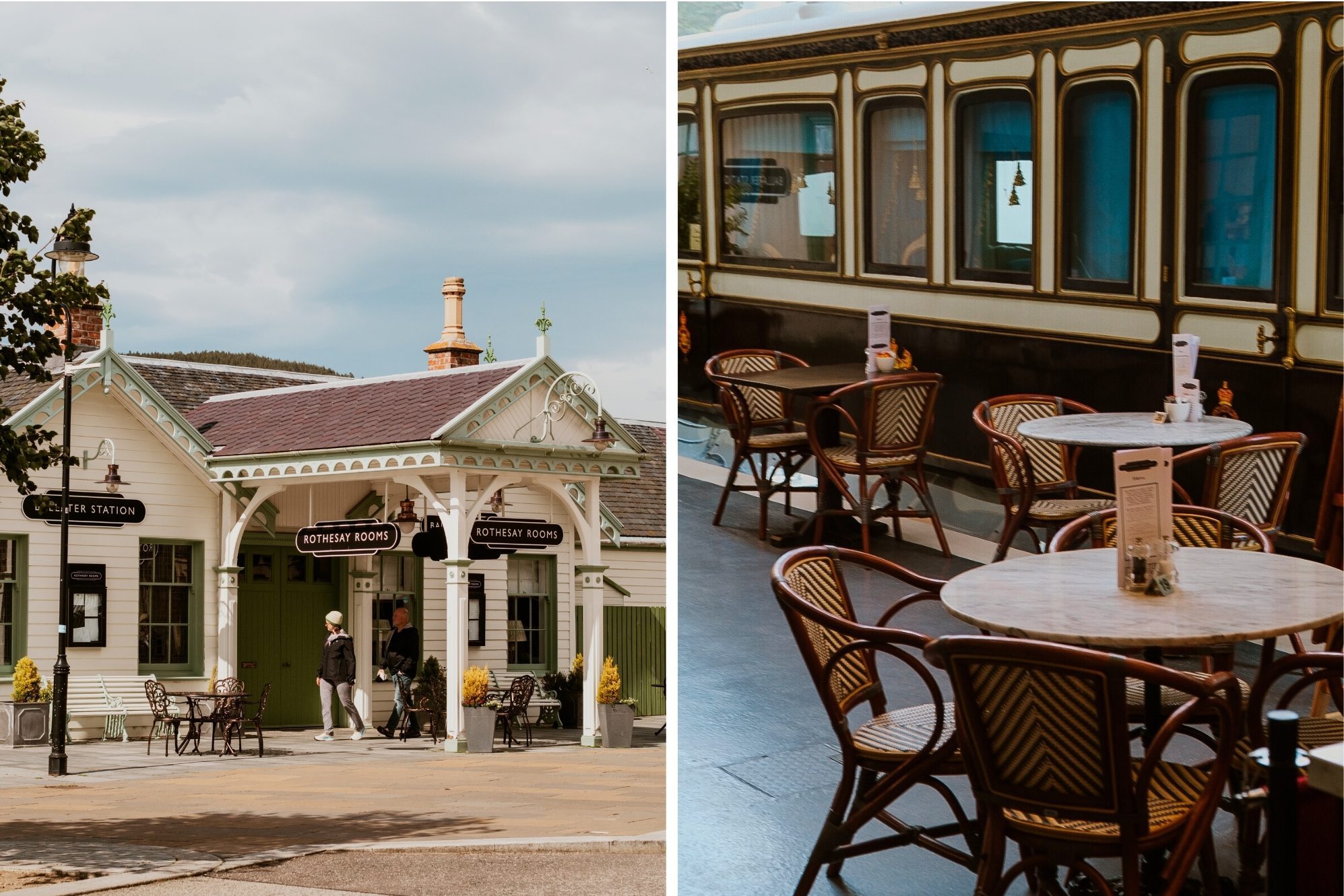 Die Rothesay Rooms in Ballater sind definitiv einer der schönsten Cafés in Schottland mit ihrer besonderen Lage in der Royal Station.