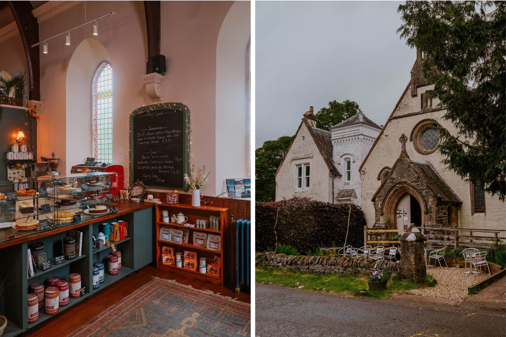 Artisan Café in einer Kirche in Tyndrum schönstes Café Schottland 1