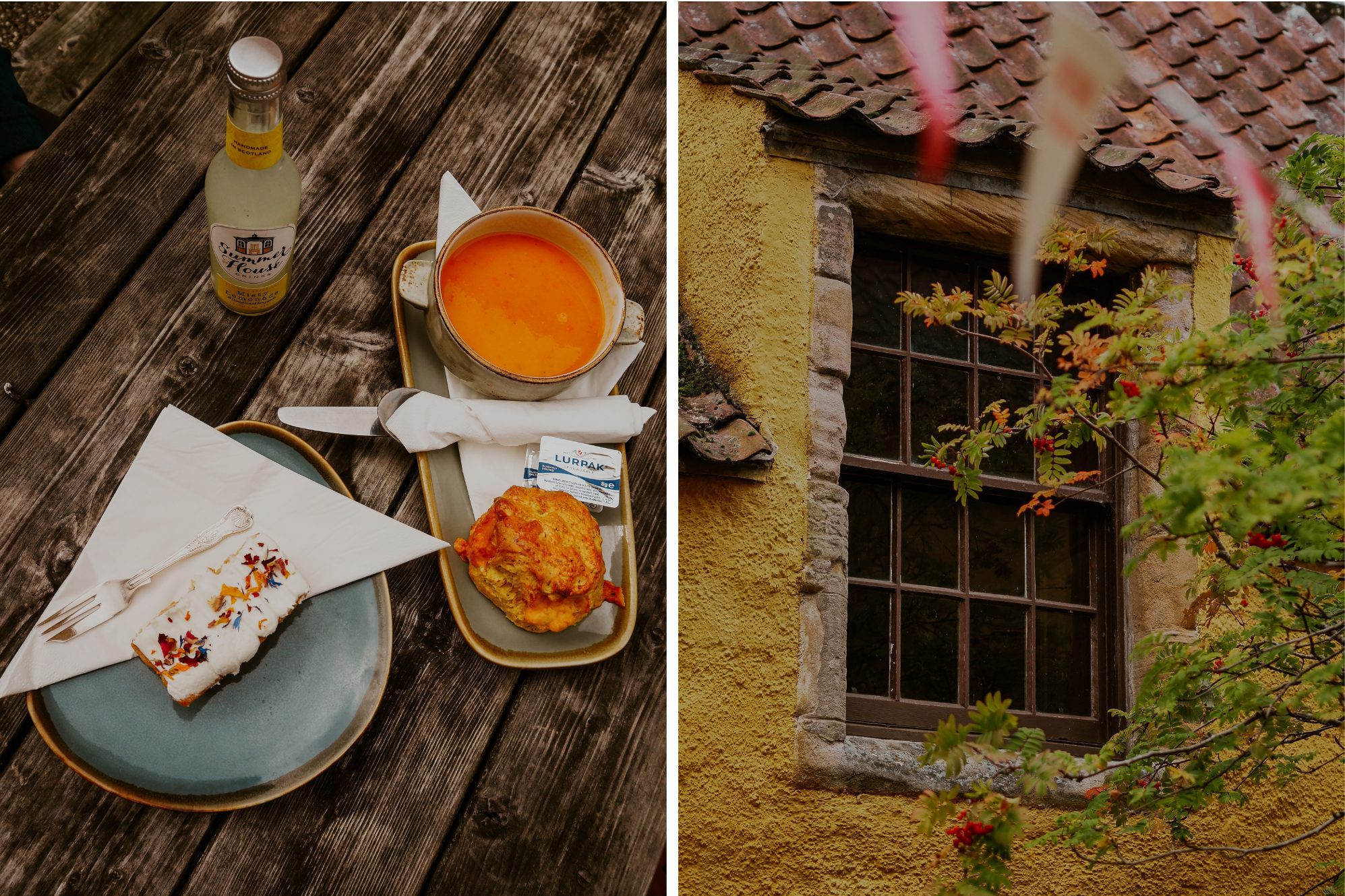 Das schönste Café in Culross ist Bessie's Café