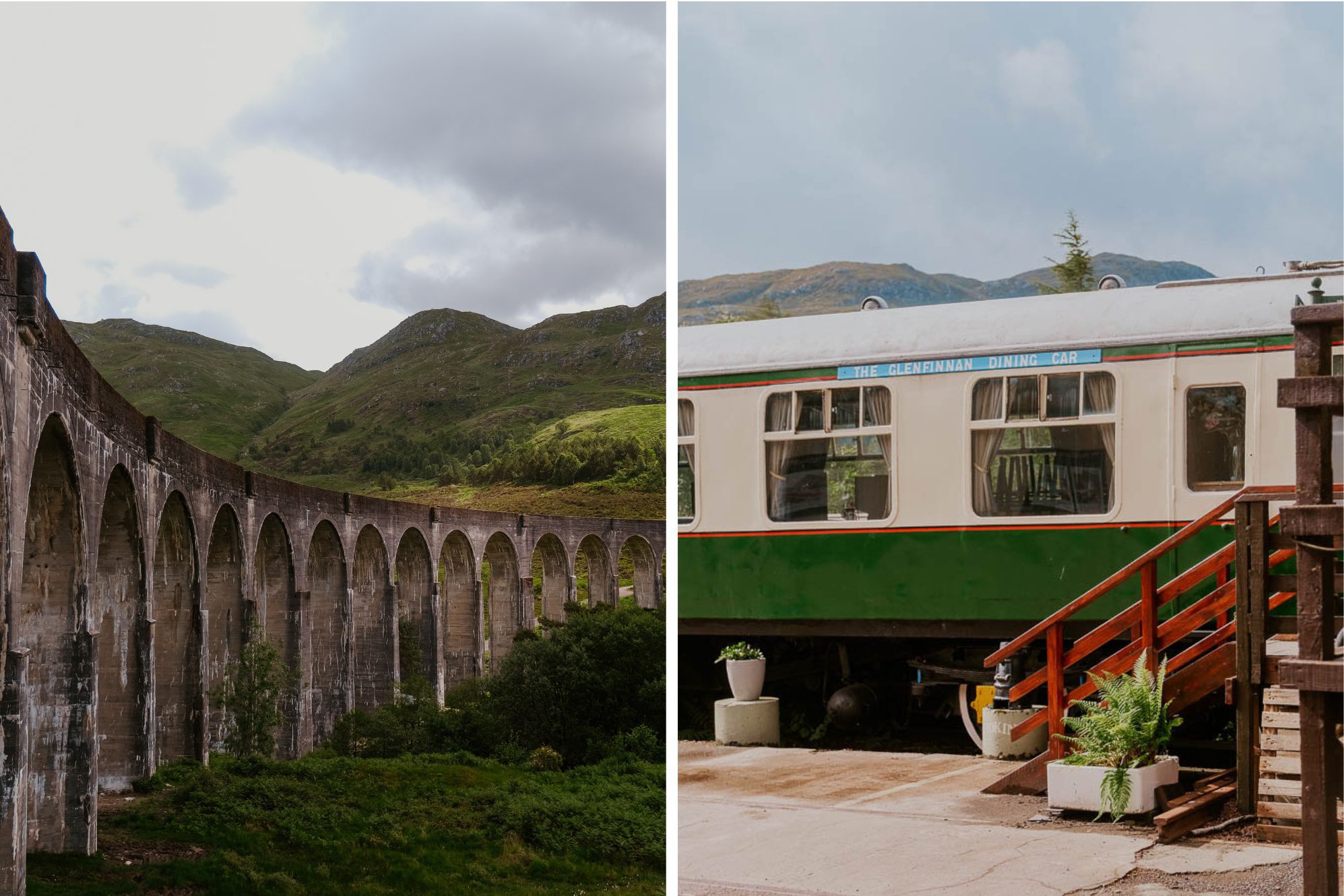 Glefinnan Station Dining Car schönstes Café Harry Potter Brücke