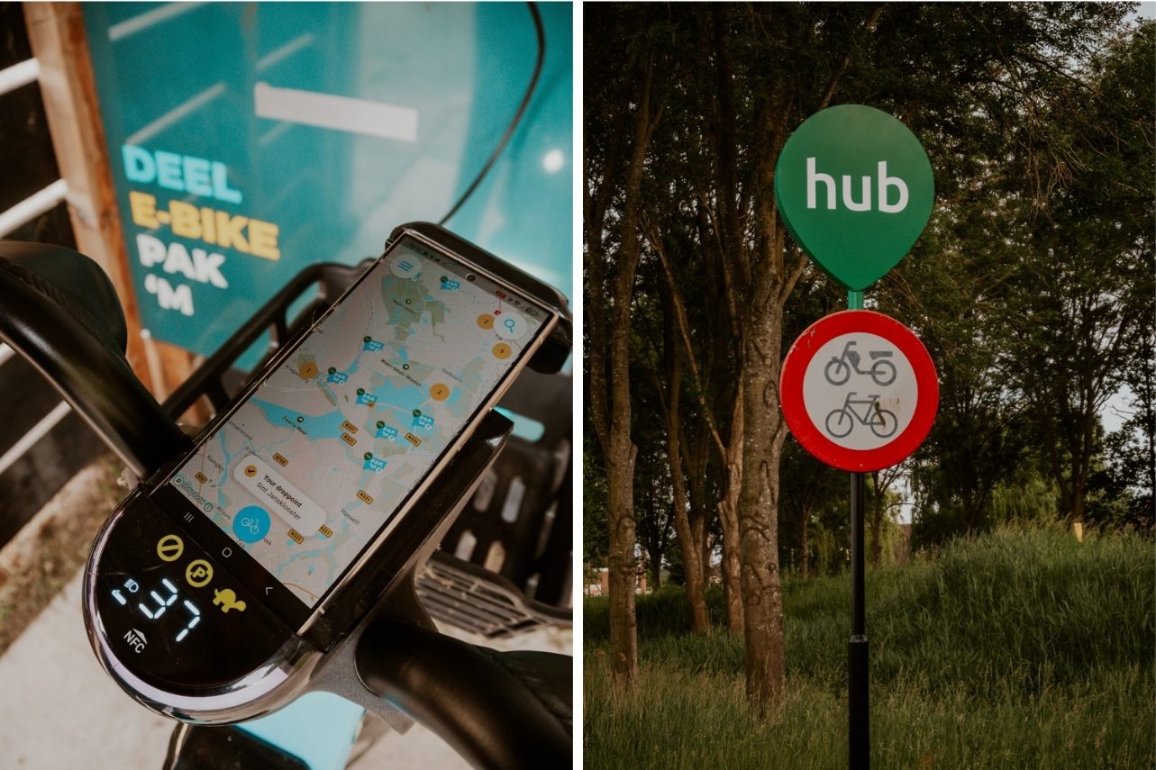 Deelfiets praktischer E-Bike Verleih Niederlande