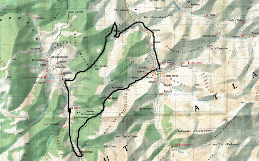 Route Trekking in Marokko