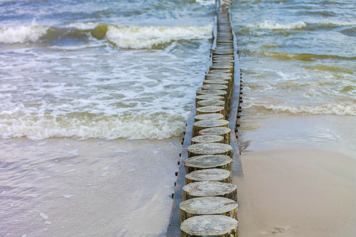 Der Strand von Leba in Polen