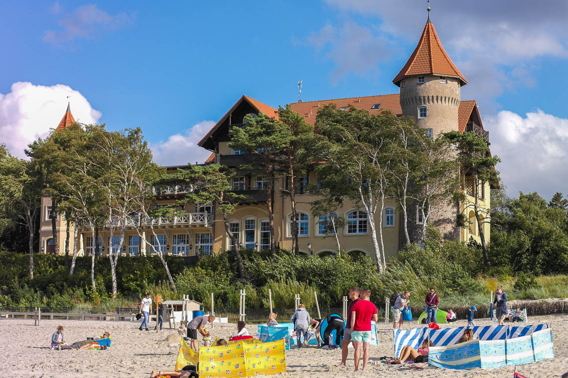 Das alte Kurhaus in Leba, heute Hotel Neptun