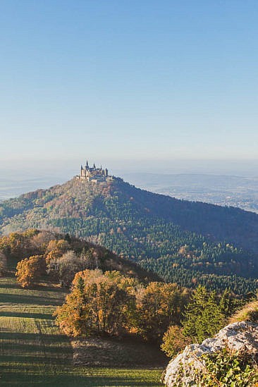 Aussicht auf dem Traufgang Zollernburgpanorama vom Zeller Horn