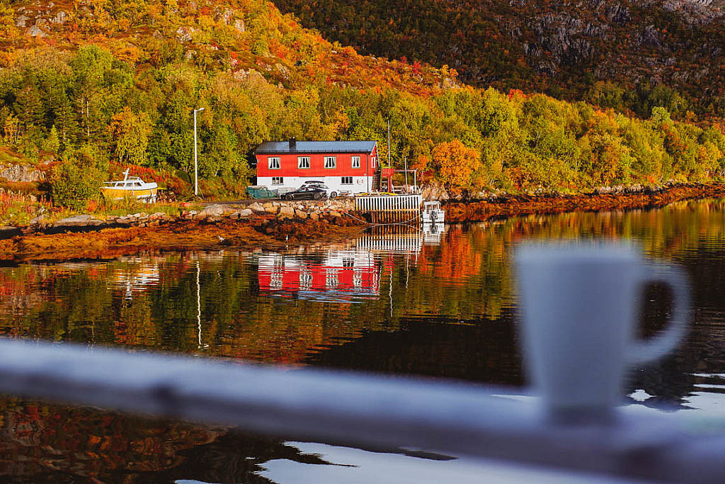 Kaffee mit Aussicht Lofoten Apartments