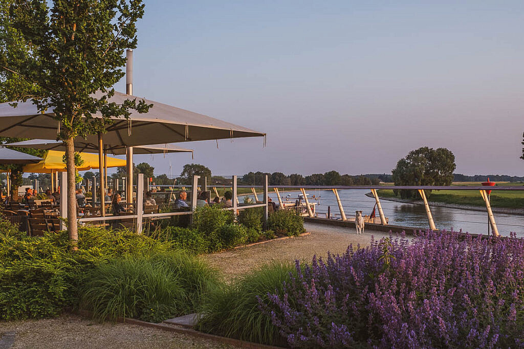 Restaurant de Kade Doesburg Sonnenuntergang Location