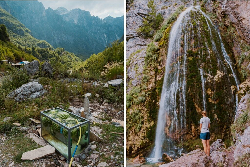 Wanderung zum Wasserfall von Theth Albanien113