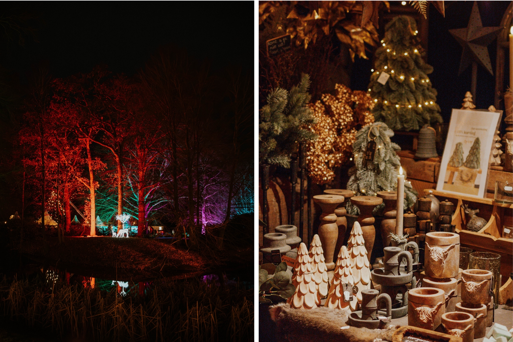 Castle Christmas Market in Haarlem im Winter