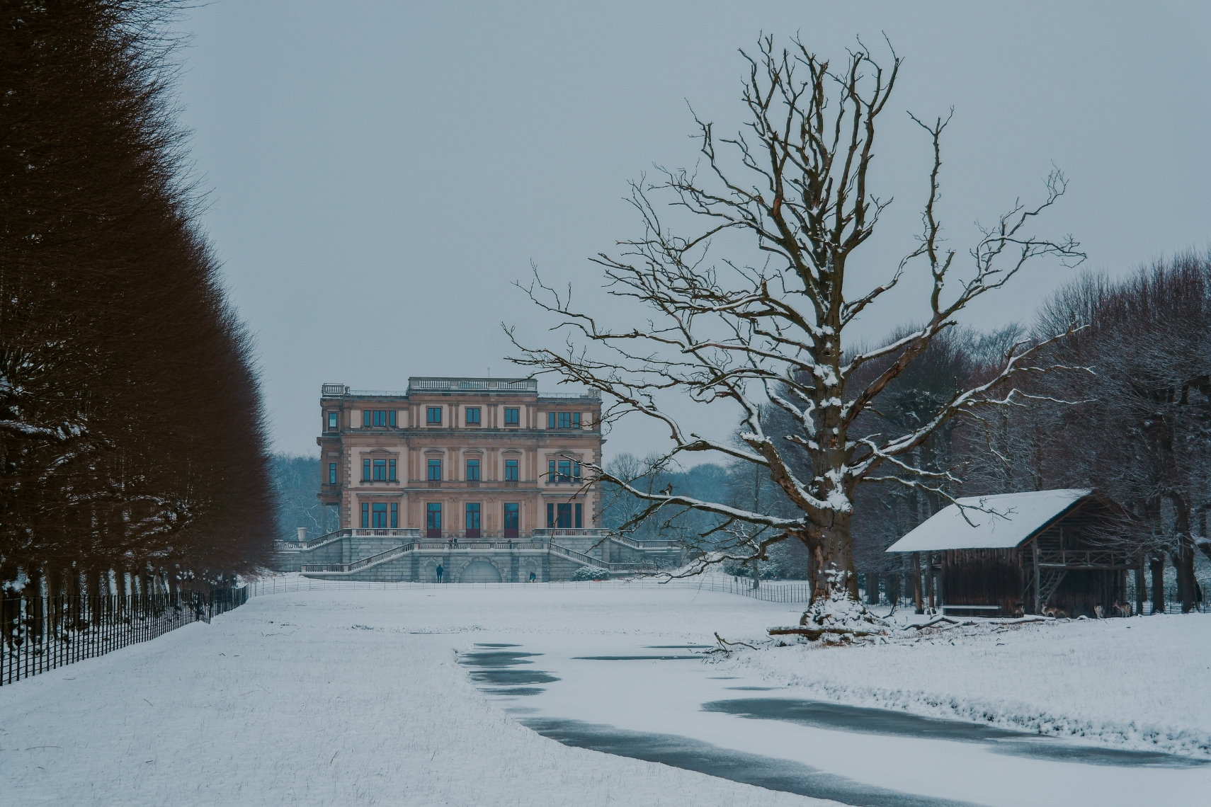 Landgut Elswout Winter in Haarlem