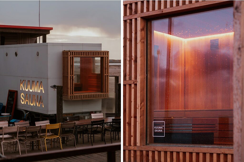 Sauna am Meer Kuuma Sauna Pop-Up Sauna Niederlande