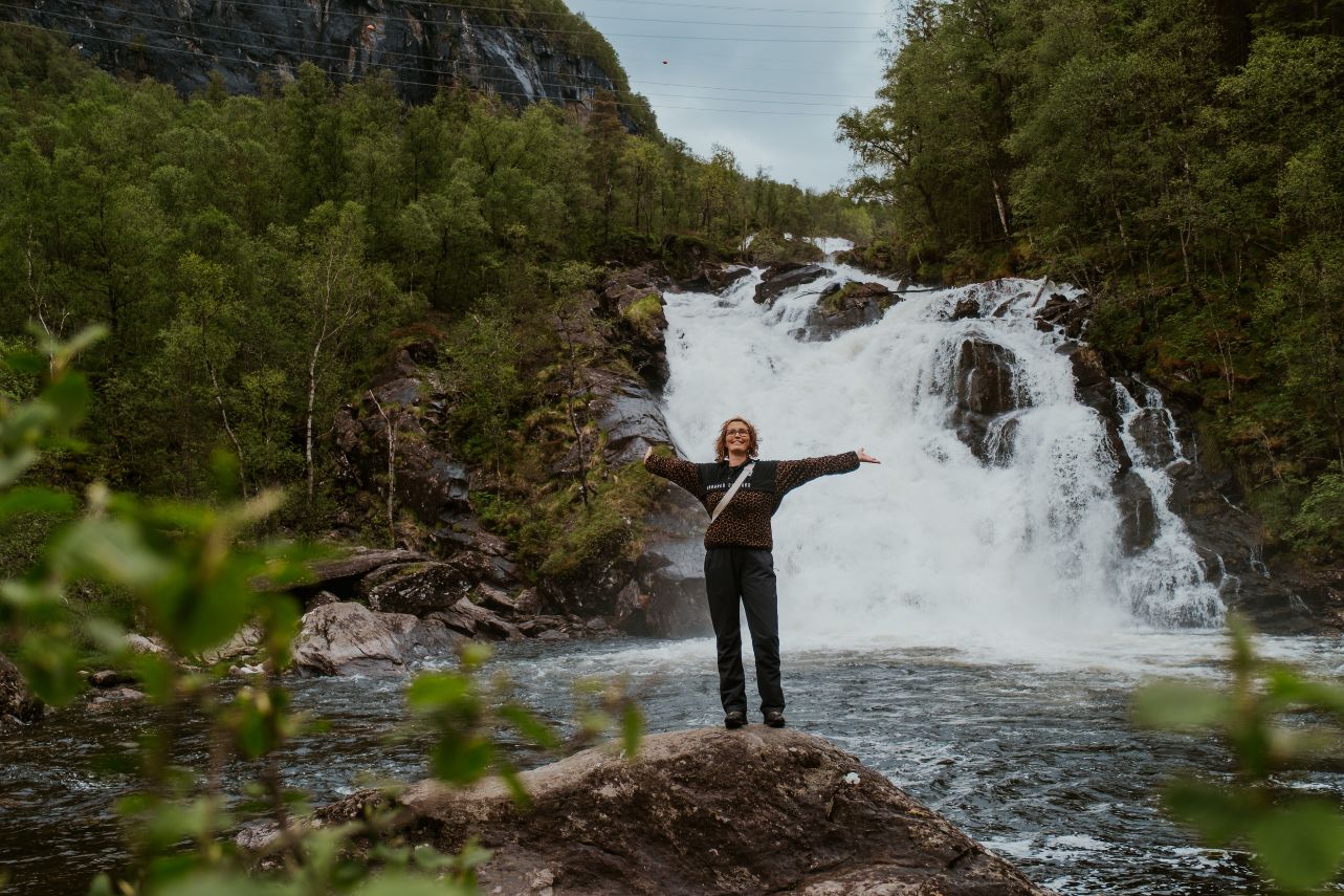 Mørkhølsfossen in Norwegen