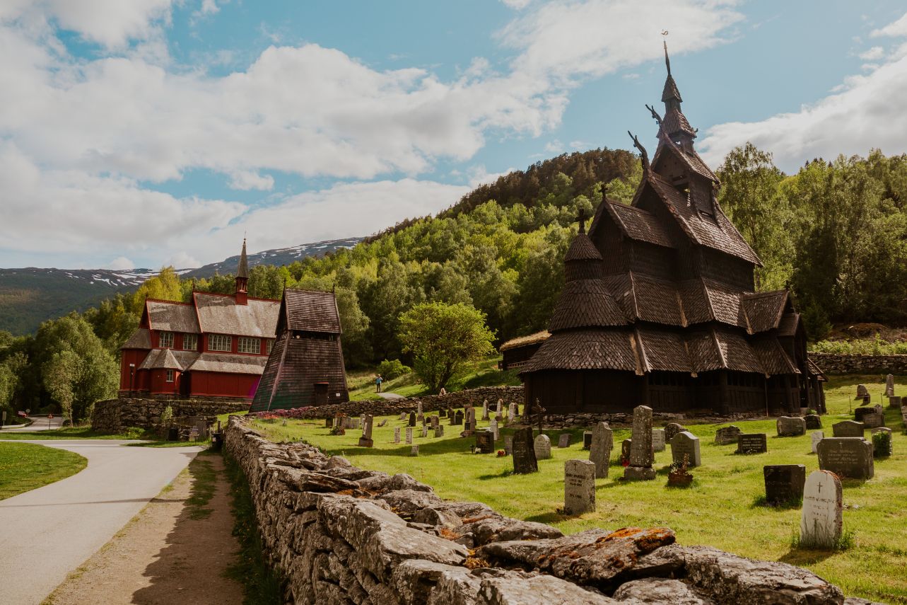 Stabkirche in Borgund Norwegen