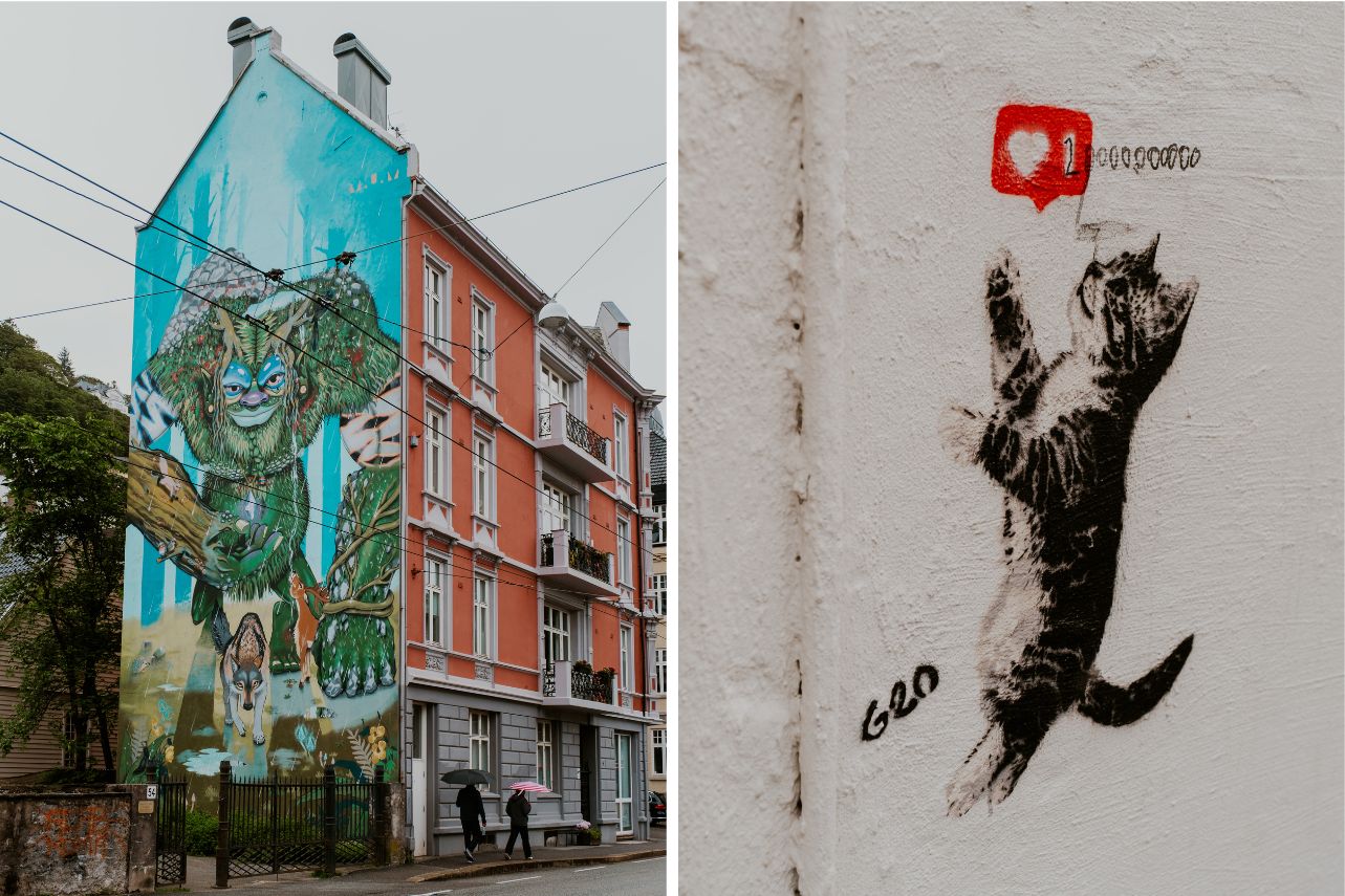 Streetart in Bergen Norwegen